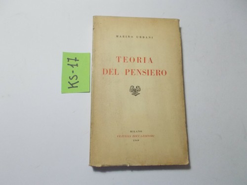 Libro teoria del pensiero - libro,