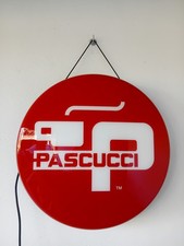 Insegna Luminosa Caffe Pascucci Perfettamente Funzionante Diametro 48cm. Nuova.