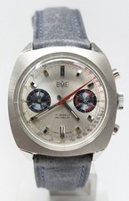 Orologio BME mechanical manual chronograph cal Valjoux 7733 racing watch 70's 