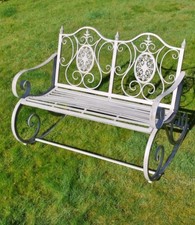 Panca da giardino a dondolo in