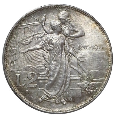 Regno italia 2 lire - d'italia,