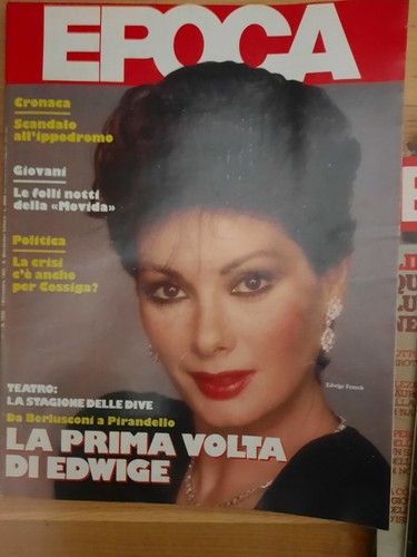 Epoca 1985 cover - epoca, edwige