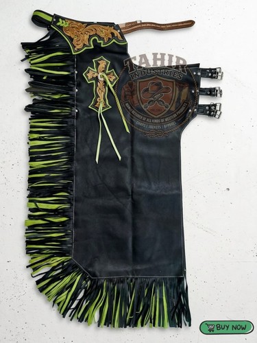 Rodeo bull riding chaps - bull, in