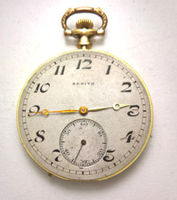 RARE VINTAGE ZENITH POCKET WATCH MOVEMENT WITH DIAL