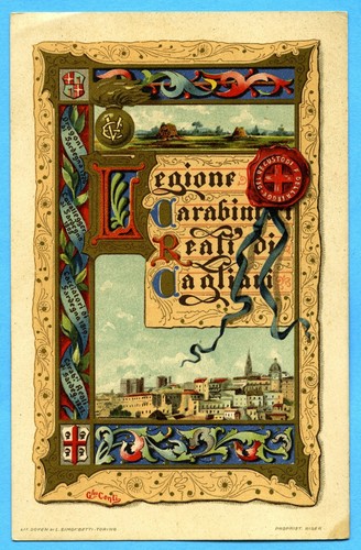 Cartolina legione carabinieri - cartolina,