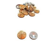 Borchia Copri Vite Copriviti a Piramide in Ottone Lucido mm. 24 Pz. 20 VITEL