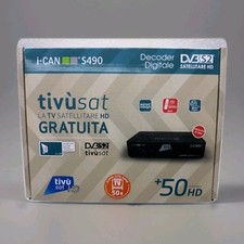 DECODER HD SATELLITARE TIVÙSAT I-CAN TVSAT S490  SMART CARD INCLUSA