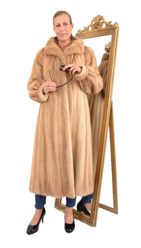 A5901 cappotto visone vera - cappotto,