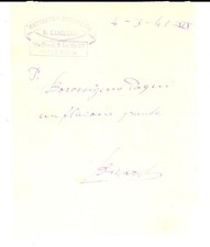 1941 MODENA Gabinetto dentistico B. MARCHETTI - Ricevuta