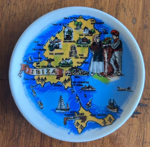 Ibiza map souvenir - ibiza,