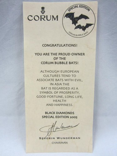 Corum bubble bats black - bubble,