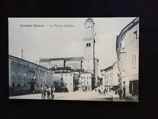 Cartolina Cormons Italiana Piazza Grande Animata Caffè FA214