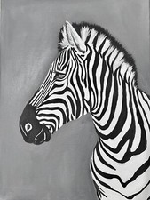 Quadro zebra originale arte - zebra,