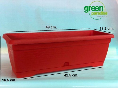 Vaso balconetta rettangolare - vaso,