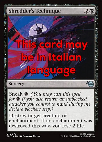 Mtg shredder technique exc - technique,