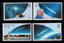 Hong Kong 1986 Michel 478-481 nuovo di zecca 100% cometa di Halley, spazio,