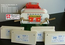 Pompa con filtro enolog PULCINO 10 per filtrare vino ROVER compl. di 50 strati 