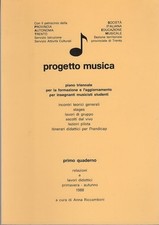 Progetto musica: piano triennale per la formazione e l'aggiornamento per in