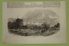 Civita Vecchia Civitavecchia Lazio Roma ritaglio giornale originale 