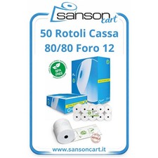 50 ROTOLI TERMICI 80x80 FORO