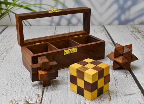 Puzzle legno artigianale - puzzle, 3d