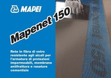 MAPENET 150 gr/mq RETE INTONACO FIBRA VETRO RESISTENTE AGLI ALCALI MAPEI MT. 50