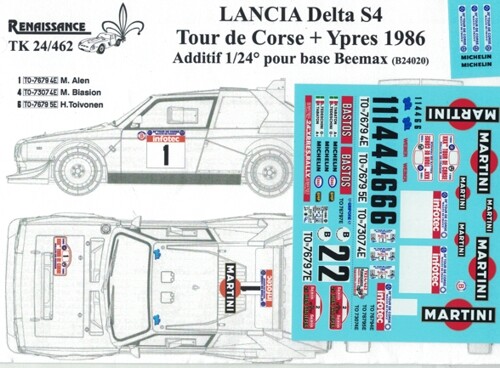 Transkit lancia delta - transkit, 1/24