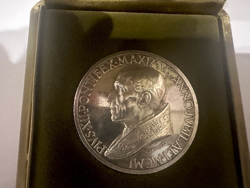 Medaglia papale pio xii anno - medaglia,