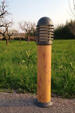 Moretti luce paletto giardino h 75cm 400K075 alluminio effetto legno