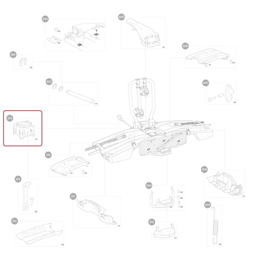 Thule ball retainer - gabbia, a