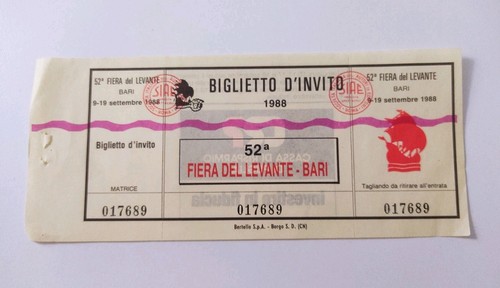 Biglietto invito fiera del - biglietto,