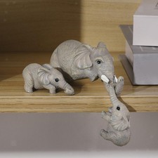 3 pezzi statuette di elefanti