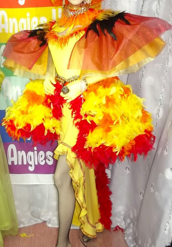 Costume completo piuma - costume, completo,