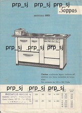 BROCHURE PUBBLICITARIA ZOPPAS 1021 CUCINA LEGNA CARBONE ELETTRICO ANNI 1950
