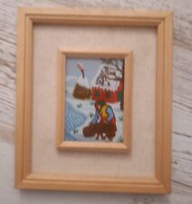 QUADRO PROKOVIC VINTAGE + CORNICE + CERTIFICATO D'AUTENTICITà ANNI 80 11X8 CM