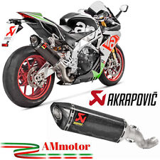Akrapovic Aprilia RSV4 2018 Terminale Di Scarico Per Moto In Carbonio Racing