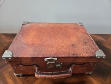 Antica custodia in pelle per cartucce munizioni fucile decorazione gentiluomo