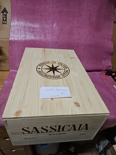 Sassicaia cassa legno vuota - di,