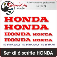 Set di n°6 adesivi HONDA di