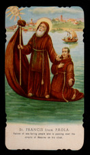 B1 ANTICO Santino  Holy Card SAN FRANCESCO DI PAOLA MESSINA