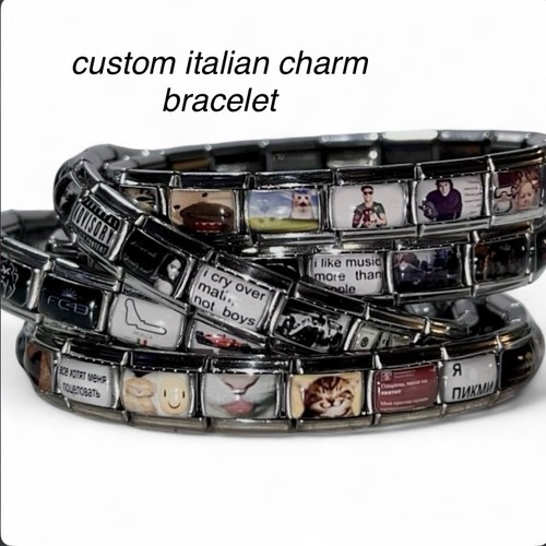 Bracciale charm italiano fatto - bracciale,