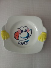 Piatto  "Slapp!!!" Giglio Serie Tazze Pazze Anni 80 Ceramica La Castellana 