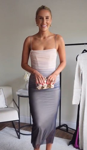 Abito midi zara grigio - zara,
