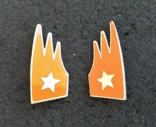 Coppia mostrine metalliche estive da camicia anni '60 Cavalleria Fuori Corpo