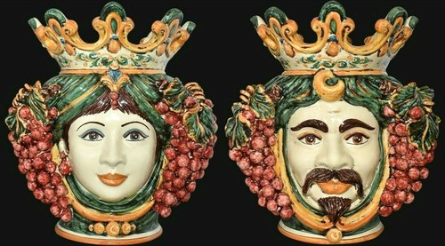 Testa moro ceramica - di, in