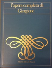 LT- OPERA COMPLETA GIORGIONE -- RIZZOLI - CLASSICI ARTE -- 1968 - C - YDS999