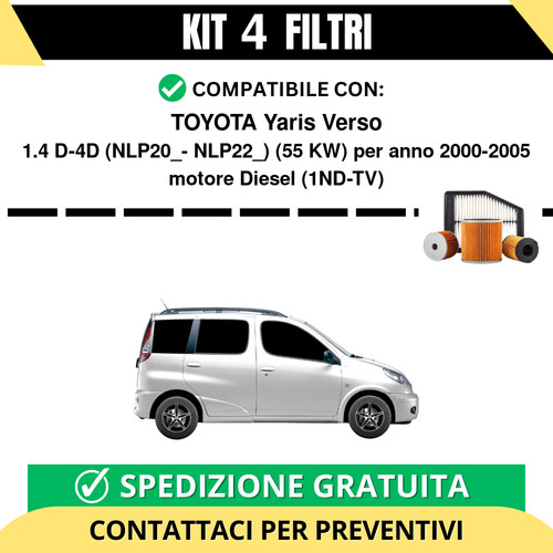Kit filtri tagliando per - kit, 4