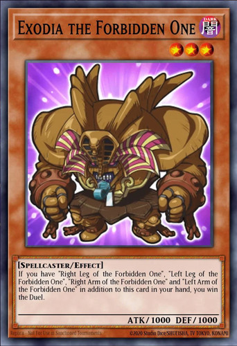 Yugioh exodia proibito - il,