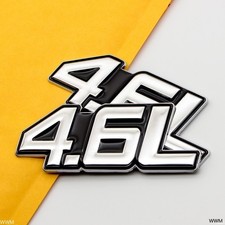 Emblema motore V6 V8 cromato