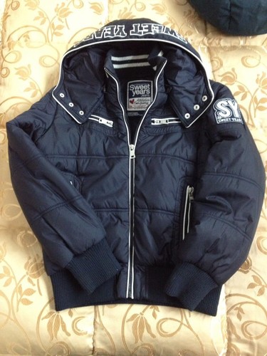Giubbotto giubbino bomber blu - giubbino,